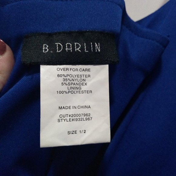 Size 1-2, Blue Prom/Party Dress - Picture 5 of 5